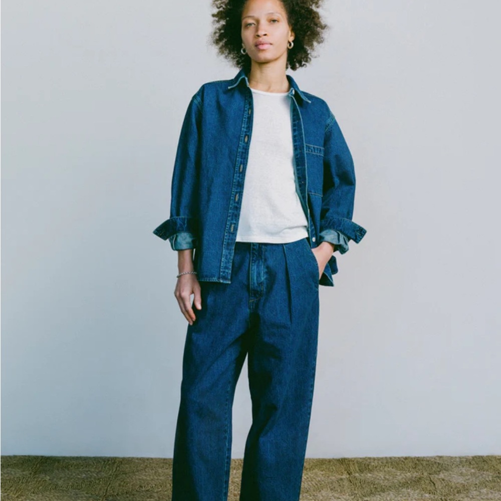 OZMA Indigo Wide-Leg Trousers